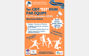 ‼ Nouveauté ‼ 1er Crit"EST"rium par équipe de La Réunion