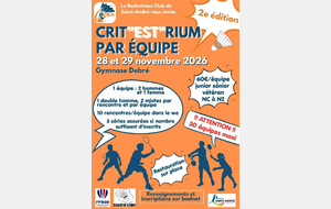 🏸Le Crit'EST'rium par équipe est de retour ! 🏸