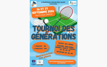 Nouvelle édition TOURNOI DES GÉNÉRATIONS 2026