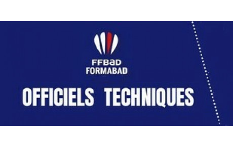 Offre de formation - Officiels techniques de la Ligue