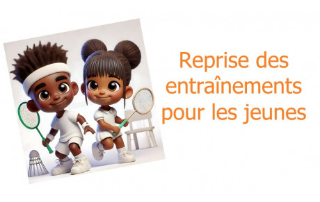 Reprise des entrainements pour les jeunes !