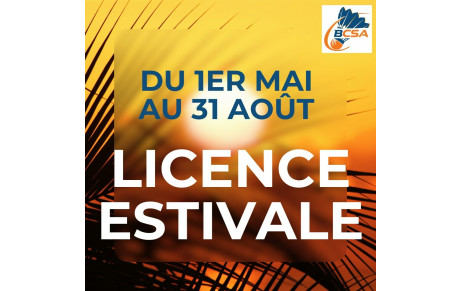 Envie de tester avant de se lancer en septembre ? Pensez à la licence estivale !
