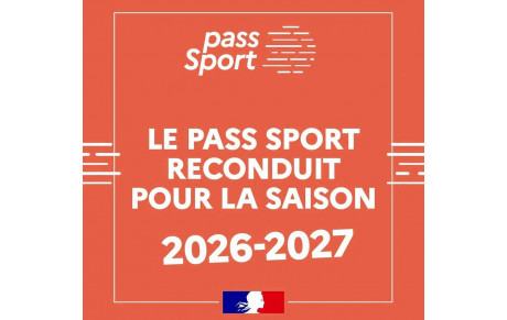 La campagne pass Sport 2026-2027 est ouverte !